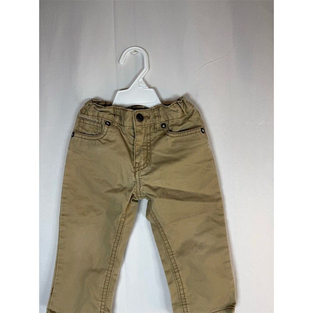 OshKosh B'gosh Toddler Unisex Jeans Tan Slim Straight 5-Pocket Elastic Waist - Picture 2 of 15